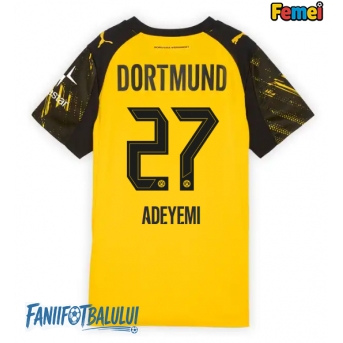 Borussia Dortmund Karim Adeyemi #27 Tricou Fotbal Replică 2025-26 Femei Acasa